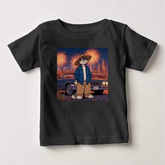 7月4日のヴァト・ロボ ベビーTシャツ (正面)
