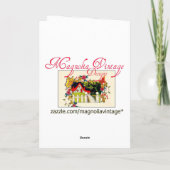 7月4日のヴィンテージの行進のドラム赤い白く及び青 カード (裏面)