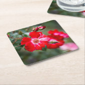 7月4日の低木 スクエアペーパーコースター (アングル)