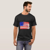 7月4日の全家族向け米国国旗 Tシャツ (正面フル)