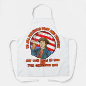 7月4日の冷ビール エプロン (正面)