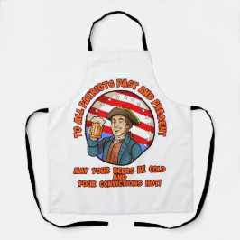 7月4日の冷ビール エプロン