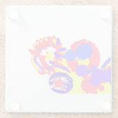 7月4日の出火作業 ガラスコースター (裏面)