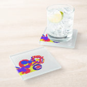 7月4日の出火作業 ガラスコースター (アングル)