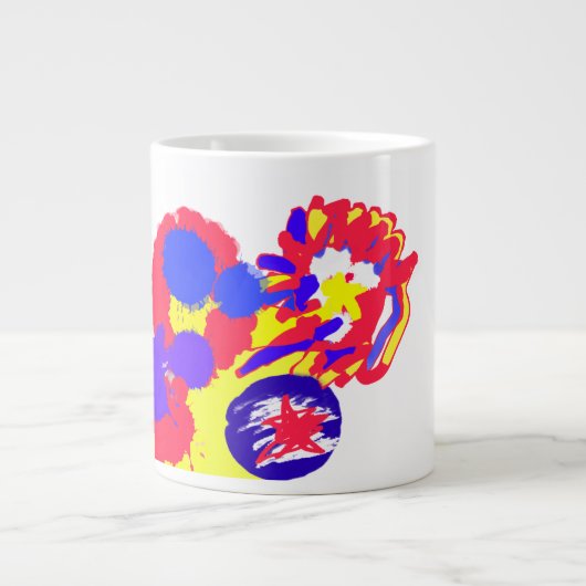 7月4日の出火作業 ジャンボコーヒーマグカップ (正面)