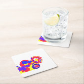 7月4日の出火作業 スクエアペーパーコースター (インサイチュ)