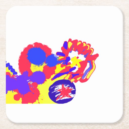 7月4日の出火作業 スクエアペーパーコースター (正面)