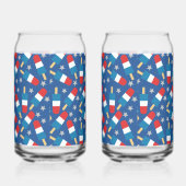 7月4日の夏の愛国的なポップス ガラス缶 (右)