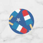 7月4日の夏の愛国的なポップス コンフェッティ (スモール正面)