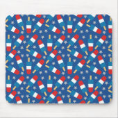 7月4日の夏の愛国的なポップス マウスパッド (正面)