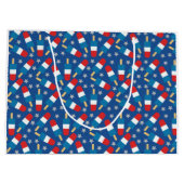 7月4日の夏の愛国的なポップス ラージペーパーバッグ (裏面)