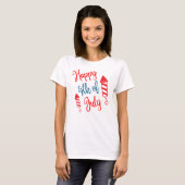 7月4日の女性用Tシャツ Tシャツ (正面フル)