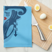 7月4日の安全で幸せ キッチンタオル (四つ折り)