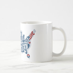 7月4日の安全で幸せ コーヒーマグカップ