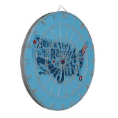 7月4日の安全で幸せ ダーツボード (正面左)