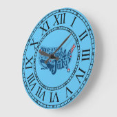 7月4日の安全で幸せ ラージ壁時計 (傾斜)