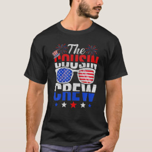 7月4日の家族の一致のいとこのクルーのアメリカF Tシャツ