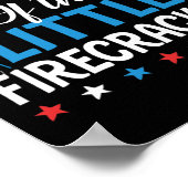 7月4日の小さな爆竹のシャツのパパ ポスター (角)