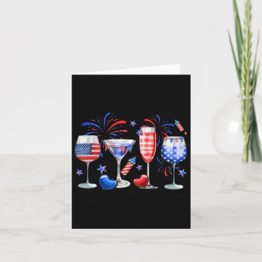 7月4日の平和フラッグドリンク カード (正面)