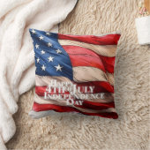 7月4日の幸せ – 独立記念日 クッション (ブランケット)