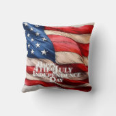 7月4日の幸せ – 独立記念日 クッション (裏面)