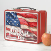 7月4日の幸せ – 独立記念日 メタルランチボックス (インサイチュ)