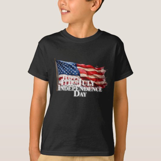 7月4日の幸せ – 独立記念日 Tシャツ (正面)