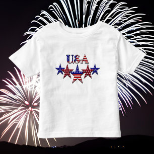 7月4日の幼児のTシャツ トドラーTシャツ