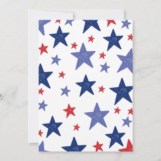 7月4日の性はパーティの招待状を明らかにします 招待状 (裏面)