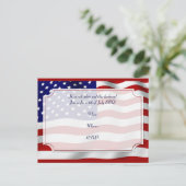 7月4日の恒星条旗 インビテーションポストカード (スタンド正面)