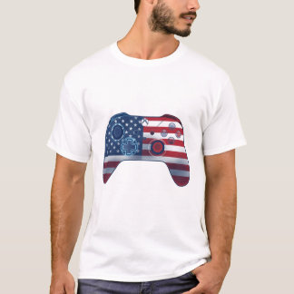 7月4日の愛国ゲーマー Tシャツ