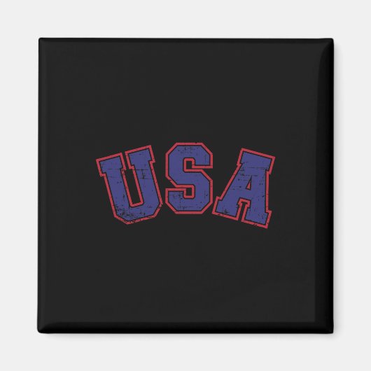 7月4日の愛国主義独立記念日のためのUSAチーム  マグネット (正面)