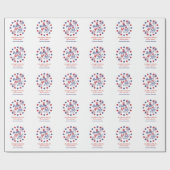 7月4日の愛国事業パーソナライズされた ラッピングペーパー (フラット)