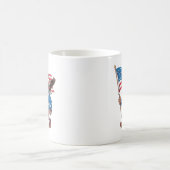 7月4日の愛国心の大きな足とハゲワシ コーヒーマグカップ (中央)