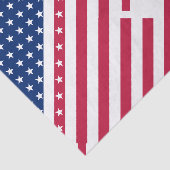 7月4日の愛国的なスターとストライプのギフトラップ 薄葉紙 (詳細)