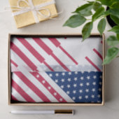 7月4日の愛国的なスターとストライプのギフトラップ 薄葉紙 (ギフト)