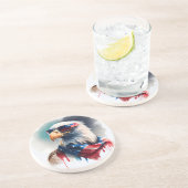 7月4日の愛国的なハゲのワシ コースター (側面)