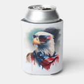 7月4日の愛国的なハゲのワシ 缶クーラー (缶裏面)