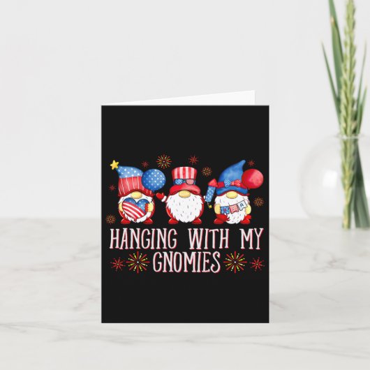 7月4日の愛国的な格言つるが私のGと一緒に カード (正面)