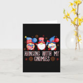 7月4日の愛国的な格言つるが私のGと一緒に カード (黄色い花)