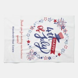 7月4日の愛国的な装飾 |不動産仲介業者ありがとう キッチンタオル