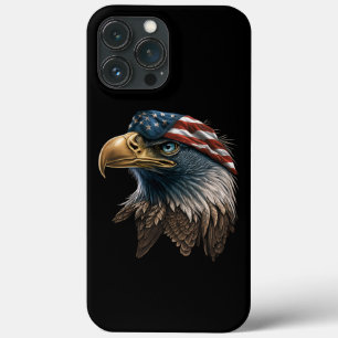 7月4日の愛国的イーグルアメリカ国旗 iPhone 13 PRO MAXケース