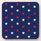 7月4日の愛国的紅白のネイビーブルスター コースター (正面)