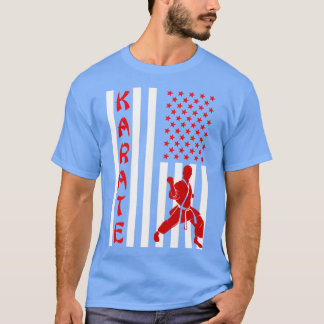 7月4日の愛国空手戦闘空手 Tシャツ