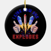 7月4日の打ち上げ花火が好き セラミックオーナメント (裏面)