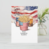 7月4日の招待状 保存日付 招待状 (スタンド正面)