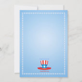 7月4日の招待状 招待状 (裏面)