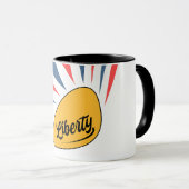 7月4日の放射光自由デザイン マグカップ (正面右)