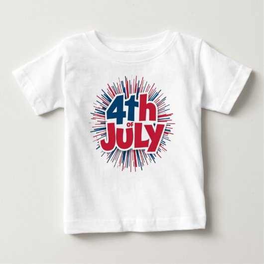 7月4日の昇華–98146 ベビーTシャツ (正面)