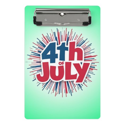 7月4日の昇華–98146 ミニクリップボード (正面)